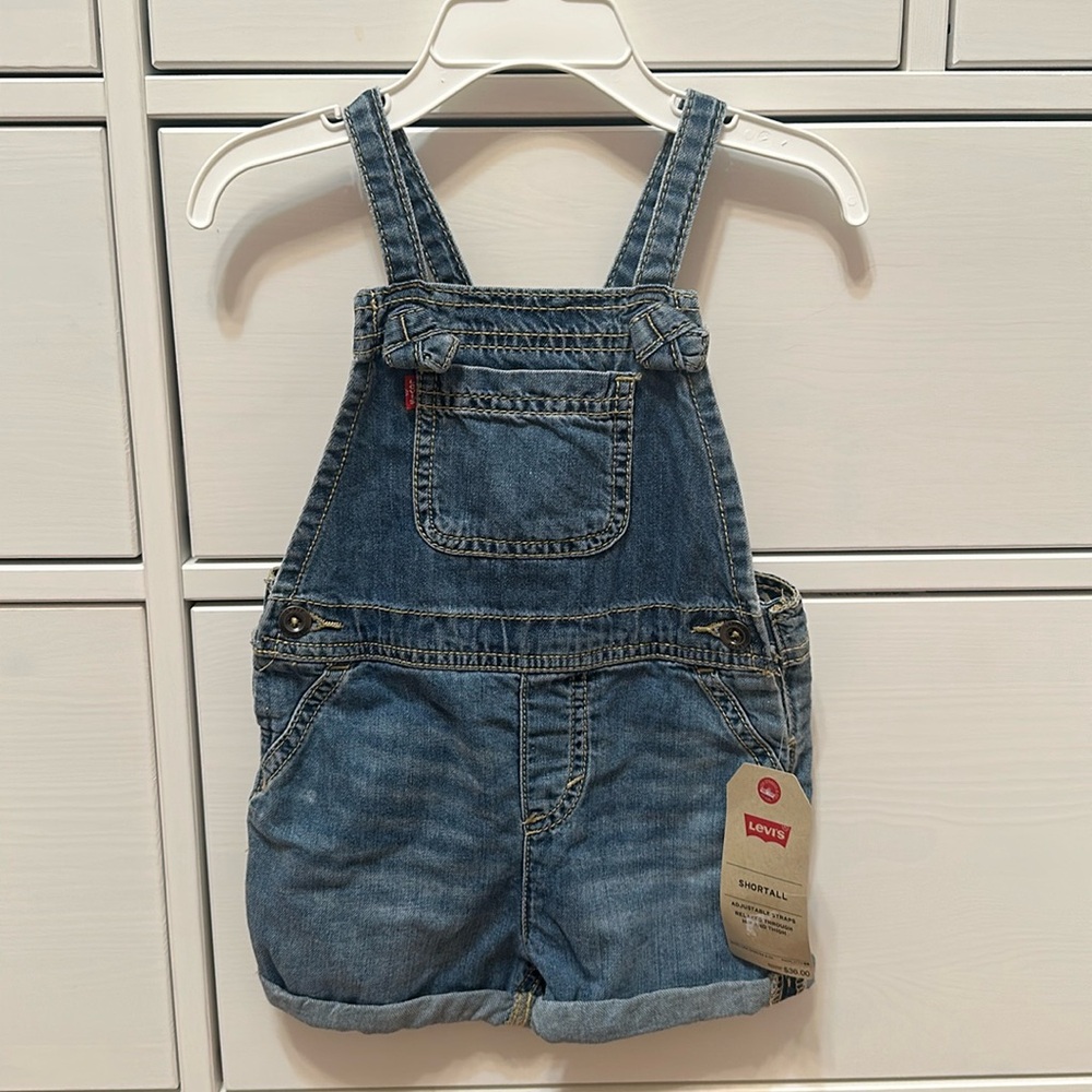 NWT Levi Overall Shortalls